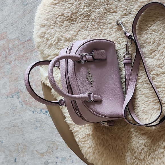 Adorable NWOT Coach Crossgrain Leather Ice Purple Sydney Satchel 💜 - Picture 14 of 14